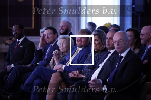 Amsterdam 7 december 2022
Prins Claus prijzen in paleis op de dam . Aanwezig Koning Willem Alexander Koningin Maxima Prinses Beatrix Prins Constantijn en Prinses laurentien.