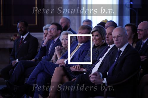 Amsterdam 7 december 2022
Prins Claus prijzen in paleis op de dam . Aanwezig Koning Willem Alexander Koningin Maxima Prinses Beatrix Prins Constantijn en Prinses laurentien.
