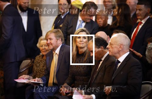 Amsterdam 7 december 2022
Prins Claus prijzen in paleis op de dam . Aanwezig Koning Willem Alexander Koningin Maxima Prinses Beatrix Prins Constantijn en Prinses laurentien.