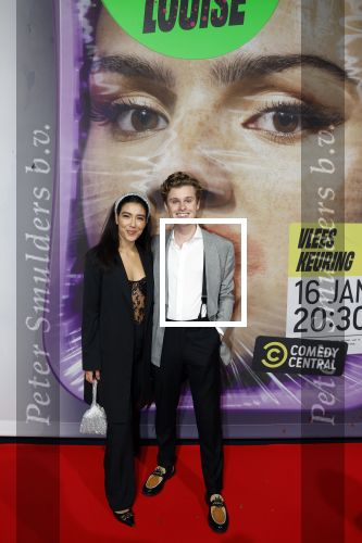 Hilversum 19 december 2022
The roast van Famke Louise in studio 21. Moise Trustfull en haar vriend Kaj v d Voort