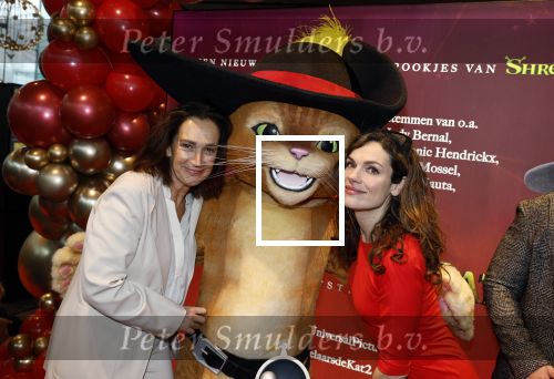 Amsterdam 10 december 2022
Premiere de gelaarsde kat in Pathe Arena .
Monic Hendrickx Anna Drijver en Jon v Eerd