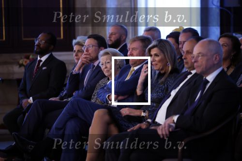 Amsterdam 7 december 2022
Prins Claus prijzen in paleis op de dam . Aanwezig Koning Willem Alexander Koningin Maxima Prinses Beatrix Prins Constantijn en Prinses laurentien.