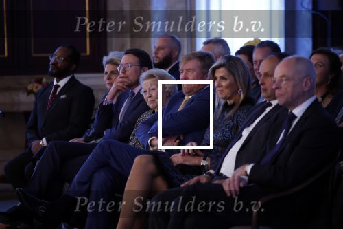 Amsterdam 7 december 2022
Prins Claus prijzen in paleis op de dam . Aanwezig Koning Willem Alexander Koningin Maxima Prinses Beatrix Prins Constantijn en Prinses laurentien.