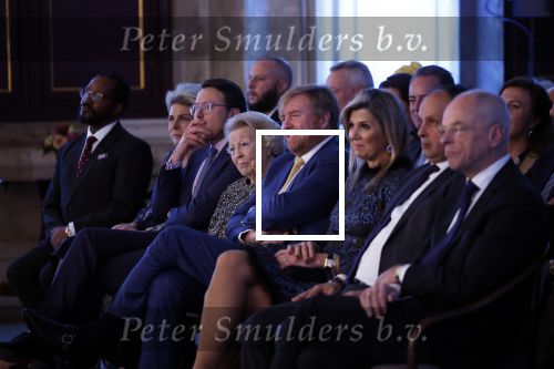 Amsterdam 7 december 2022
Prins Claus prijzen in paleis op de dam . Aanwezig Koning Willem Alexander Koningin Maxima Prinses Beatrix Prins Constantijn en Prinses laurentien.