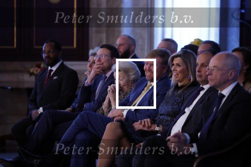 Amsterdam 7 december 2022
Prins Claus prijzen in paleis op de dam . Aanwezig Koning Willem Alexander Koningin Maxima Prinses Beatrix Prins Constantijn en Prinses laurentien.