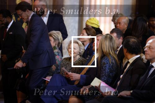 Amsterdam 7 december 2022
Prins Claus prijzen in paleis op de dam . Aanwezig Koning Willem Alexander Koningin Maxima Prinses Beatrix Prins Constantijn en Prinses laurentien.