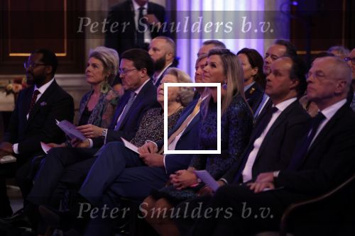 Amsterdam 7 december 2022
Prins Claus prijzen in paleis op de dam . Aanwezig Koning Willem Alexander Koningin Maxima Prinses Beatrix Prins Constantijn en Prinses laurentien.