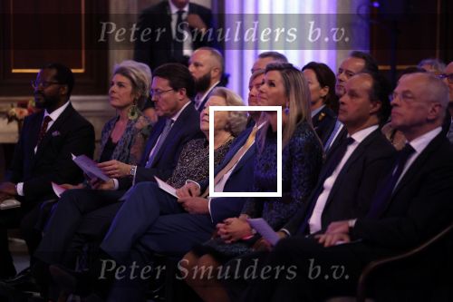 Amsterdam 7 december 2022
Prins Claus prijzen in paleis op de dam . Aanwezig Koning Willem Alexander Koningin Maxima Prinses Beatrix Prins Constantijn en Prinses laurentien.