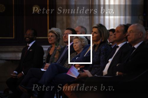 Amsterdam 7 december 2022
Prins Claus prijzen in paleis op de dam . Aanwezig Koning Willem Alexander Koningin Maxima Prinses Beatrix Prins Constantijn en Prinses laurentien.