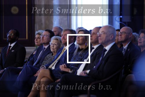 Amsterdam 7 december 2022
Prins Claus prijzen in paleis op de dam . Aanwezig Koning Willem Alexander Koningin Maxima Prinses Beatrix Prins Constantijn en Prinses laurentien.