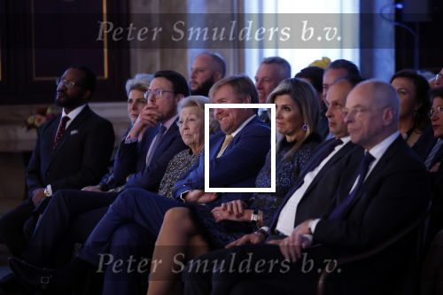 Amsterdam 7 december 2022
Prins Claus prijzen in paleis op de dam . Aanwezig Koning Willem Alexander Koningin Maxima Prinses Beatrix Prins Constantijn en Prinses laurentien.