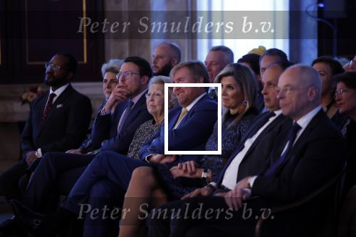 Amsterdam 7 december 2022
Prins Claus prijzen in paleis op de dam . Aanwezig Koning Willem Alexander Koningin Maxima Prinses Beatrix Prins Constantijn en Prinses laurentien.