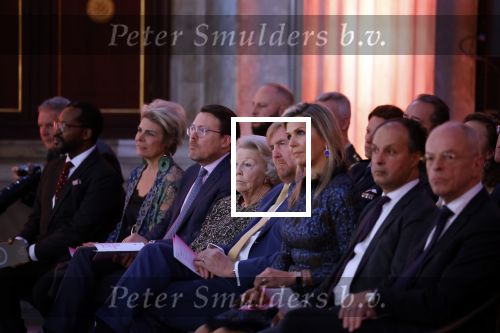 Amsterdam 7 december 2022
Prins Claus prijzen in paleis op de dam . Aanwezig Koning Willem Alexander Koningin Maxima Prinses Beatrix Prins Constantijn en Prinses laurentien.