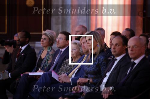 Amsterdam 7 december 2022
Prins Claus prijzen in paleis op de dam . Aanwezig Koning Willem Alexander Koningin Maxima Prinses Beatrix Prins Constantijn en Prinses laurentien.