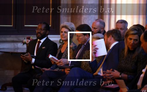 Amsterdam 7 december 2022
Prins Claus prijzen in paleis op de dam . Aanwezig Koning Willem Alexander Koningin Maxima Prinses Beatrix Prins Constantijn en Prinses laurentien.