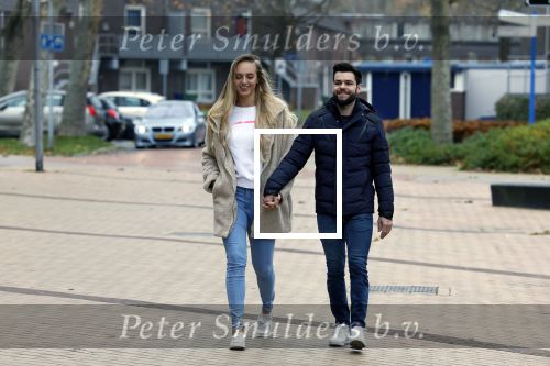 Almere 3 december 2022
Sjinkie Knegt met zijn nieuwe vriendin Chantal.