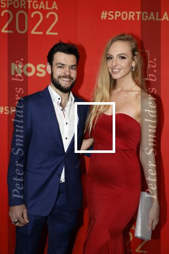 Amsterdam 21 december 2022
Sportman en Sportvrouw van het jaar Gala in AFAS Live. Sjinkie Knegt met zijn vriendin Chantal