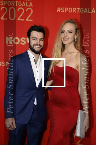Amsterdam 21 december 2022
Sportman en Sportvrouw van het jaar Gala in AFAS Live. Sjinkie Knegt met zijn vriendin Chantal