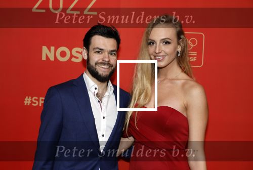 Amsterdam 21 december 2022
Sportman en Sportvrouw van het jaar Gala in AFAS Live. Sjinkie Knegt met zijn vriendin Chantal