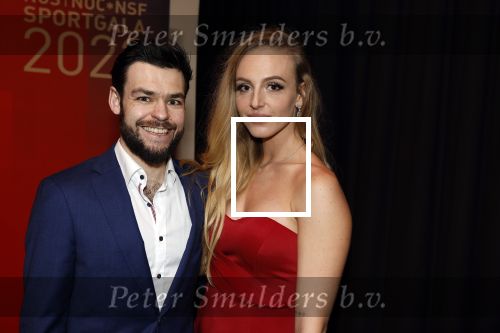 Amsterdam 21 december 2022
Sportman en Sportvrouw van het jaar Gala in AFAS Live. Sjinkie Knegt met zijn vriendin Chantal