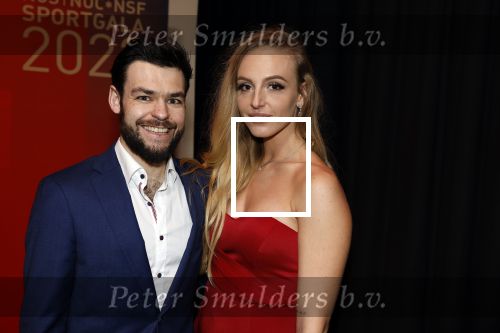Amsterdam 21 december 2022
Sportman en Sportvrouw van het jaar Gala in AFAS Live. Sjinkie Knegt met zijn vriendin Chantal