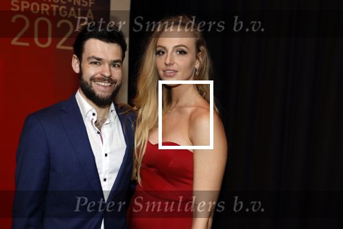 Amsterdam 21 december 2022
Sportman en Sportvrouw van het jaar Gala in AFAS Live. Sjinkie Knegt met zijn vriendin Chantal