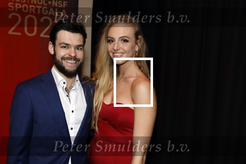 Amsterdam 21 december 2022
Sportman en Sportvrouw van het jaar Gala in AFAS Live. Sjinkie Knegt met zijn vriendin Chantal