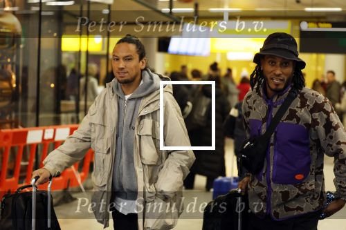 Schiphol 19 december 2022
Sunnery james en Ryan Marciano arriveren op schiphol na de WK Voetbal in Qatar