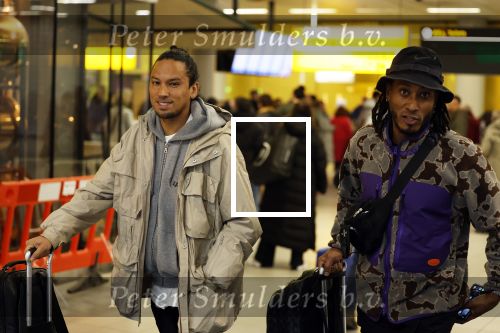 Schiphol 19 december 2022
Sunnery james en Ryan Marciano arriveren op schiphol na de WK Voetbal in Qatar