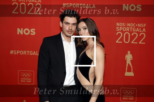 Amsterdam 21 december 2022
Sportman en Sportvrouw van het jaar Gala in AFAS Live. Suzanne Schulting kwam met haar vriend Sam v Royen