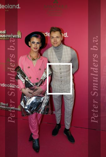 Amsterdam 22 november 2022
Presentatie Real Housewifes of Amsterdam in Hotel Krasnapolsky  van Videoland. Ziggy Krassenberg en partner
