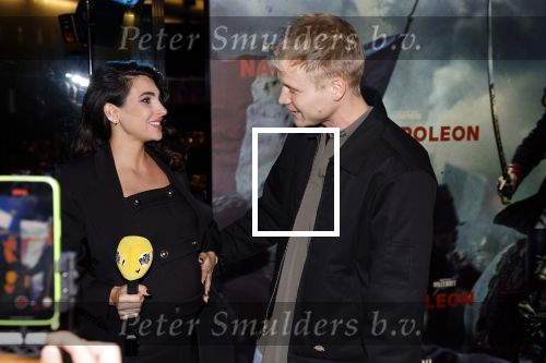 Amsterdam 21 november 2023
Premiere Napoleon in Pathe Arena.
Anna Nooshin en Kalvijn