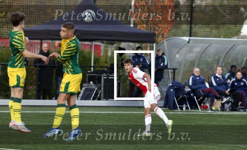 Amsterdam 11 november 2023
Damian v d Vaart in Ajax O18 tegen fc Den Haag op de toekomst.