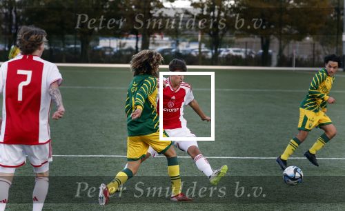 Amsterdam 11 november 2023
Damian v d Vaart in Ajax O18 tegen fc Den Haag op de toekomst.