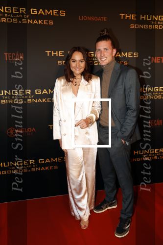 Amsterdam 14 november 2023
Premiere the hungar games . Donny Navajas en Rowenna van der Linden