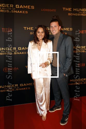 Amsterdam 14 november 2023
Premiere the hungar games . Donny Navajas en Rowenna van der Linden