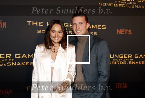 Amsterdam 14 november 2023
Premiere the hungar games . Donny Navajas en Rowenna van der Linden