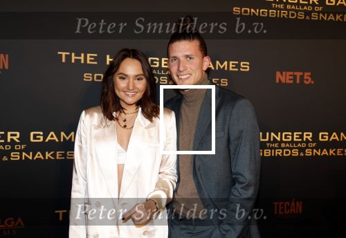 Amsterdam 14 november 2023
Premiere the hungar games . Donny Navajas en Rowenna van der Linden