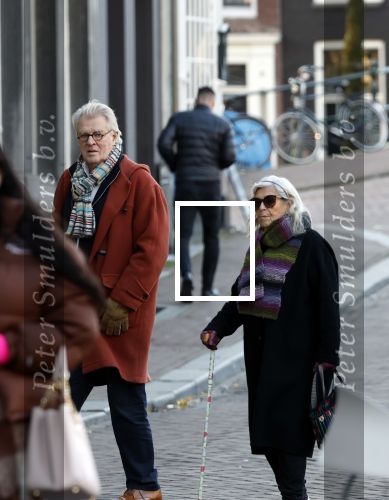 Amsterdam 30 november 2023
Jeroen Krabben en zijn vrouw Herma Krabbe in hun biro onderweg naar het Waldorf Astoria Hotel.