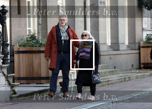 Amsterdam 30 november 2023
Jeroen Krabben en zijn vrouw Herma Krabbe in hun biro onderweg naar het Waldorf Astoria Hotel.