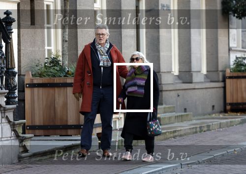 Amsterdam 30 november 2023
Jeroen Krabben en zijn vrouw Herma Krabbe in hun biro onderweg naar het Waldorf Astoria Hotel.