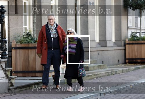 Amsterdam 30 november 2023
Jeroen Krabben en zijn vrouw Herma Krabbe in hun biro onderweg naar het Waldorf Astoria Hotel.