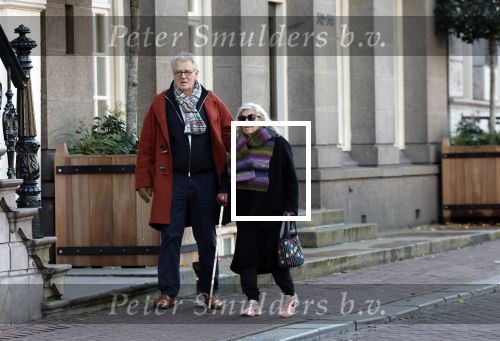 Amsterdam 30 november 2023
Jeroen Krabben en zijn vrouw Herma Krabbe in hun biro onderweg naar het Waldorf Astoria Hotel.
