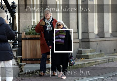 Amsterdam 30 november 2023
Jeroen Krabben en zijn vrouw Herma Krabbe in hun biro onderweg naar het Waldorf Astoria Hotel.