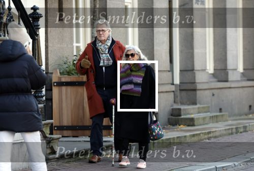Amsterdam 30 november 2023
Jeroen Krabben en zijn vrouw Herma Krabbe in hun biro onderweg naar het Waldorf Astoria Hotel.