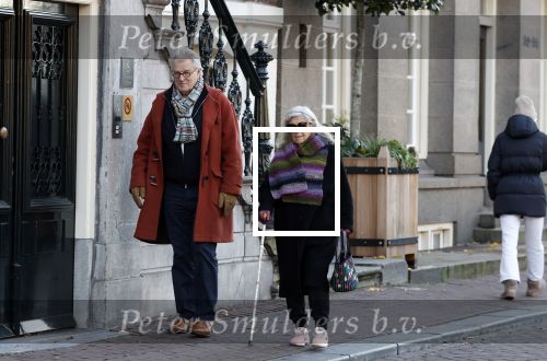 Amsterdam 30 november 2023
Jeroen Krabben en zijn vrouw Herma Krabbe in hun biro onderweg naar het Waldorf Astoria Hotel.