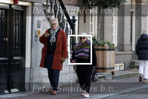 Amsterdam 30 november 2023
Jeroen Krabben en zijn vrouw Herma Krabbe in hun biro onderweg naar het Waldorf Astoria Hotel.