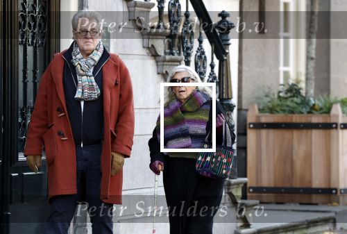 Amsterdam 30 november 2023
Jeroen Krabben en zijn vrouw Herma Krabbe in hun biro onderweg naar het Waldorf Astoria Hotel.