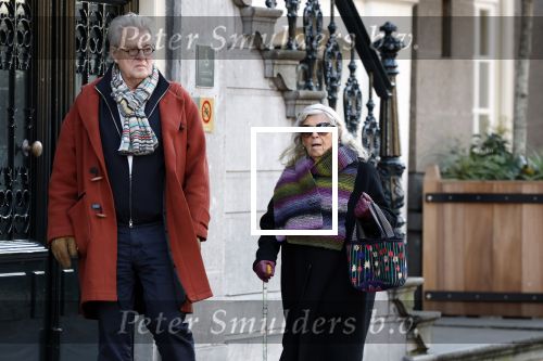 Amsterdam 30 november 2023
Jeroen Krabben en zijn vrouw Herma Krabbe in hun biro onderweg naar het Waldorf Astoria Hotel.