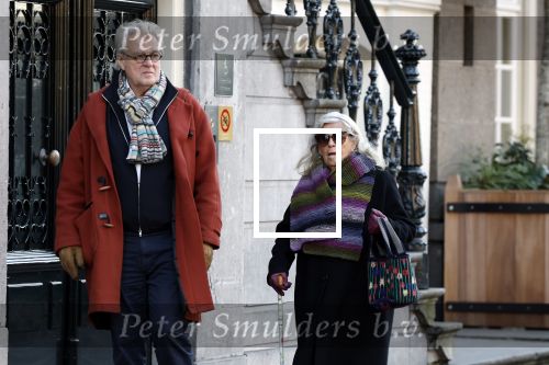 Amsterdam 30 november 2023
Jeroen Krabben en zijn vrouw Herma Krabbe in hun biro onderweg naar het Waldorf Astoria Hotel.